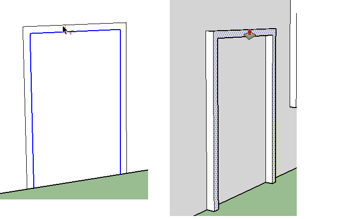 creating doorframe